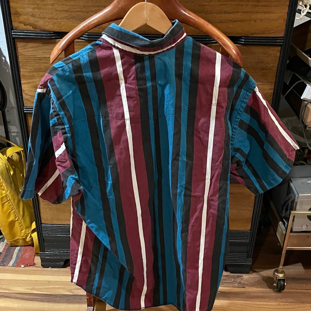 Wrangler Striped Short Sleeve Button Up - Picture 4 of 5